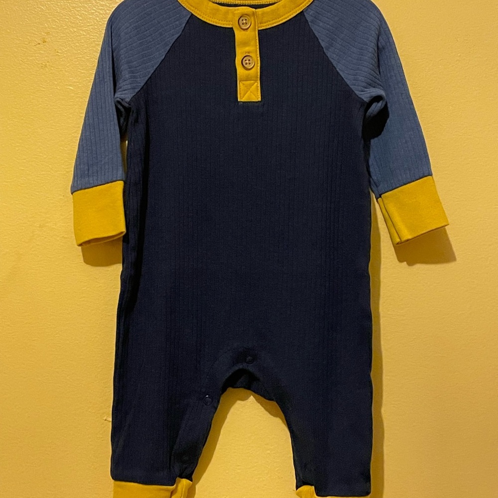 Baby Rib Henley Romper